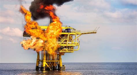 oil rig torn An explosion has torn through an offshore oil platform in the Gulf of Mexico, west of the site of a blast in April which caused a huge oil spill