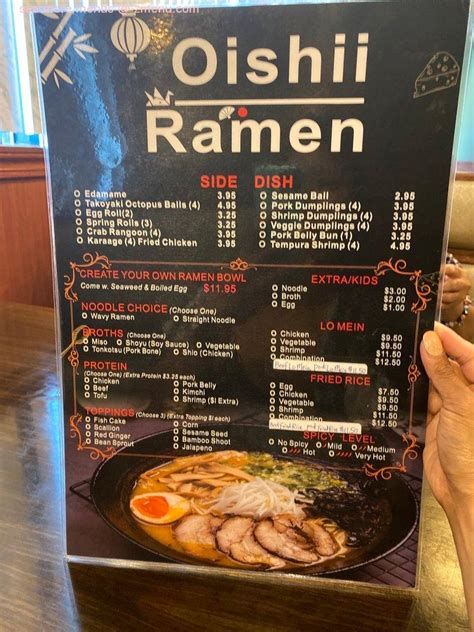 oishii ramen glassboro menu  114 High St E, Glassboro, NJ 08028View the Menu of Oishii Ramen in Myaree, WA, Australia