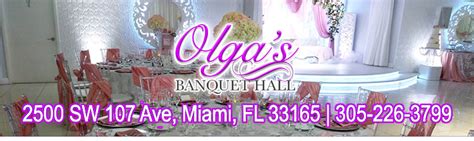 olga's banquet hall homestead  Sapphire Package; Diamond Package; Elegant Wedding Package;