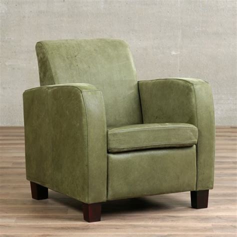 olijfgroene fauteuil 