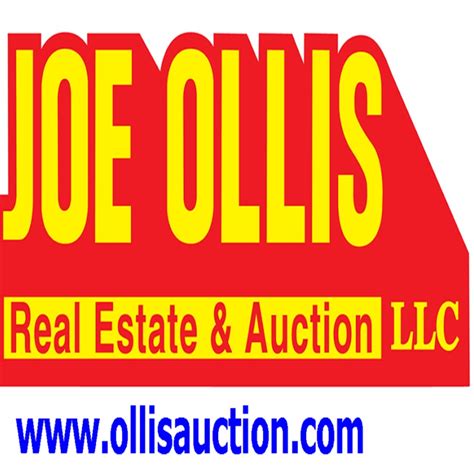 ollis auction Joe Ollis Real Estate & Auction, LLC shall endeavor to describe in detail each item and any pertinent information about it