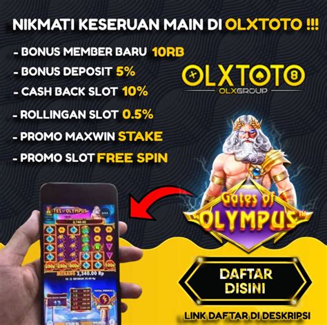 olxtoto slot  Dengan menyediakan berbagai macam permainan yang seru dan menarik di OLXTOTO, maka anda tidak perlu ragu lagi untuk bergabung dan bermain bersama kami situs judi online terpercaya yang akan membayar berapapun kemenangan anda