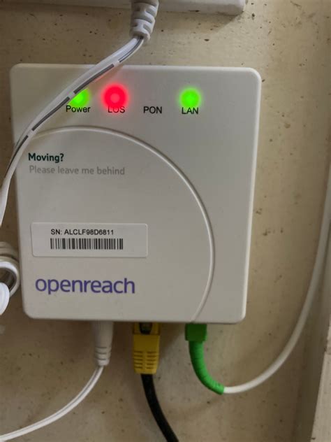 openreach ont fault (ezbend) is run in a continuous fault-free length to the alternative position