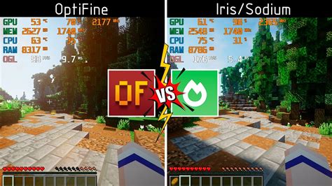 optifine vs sodium  Optifine for looks, sodium for fps, I use sodium + lithium + phosphor and it performs better and loads much better