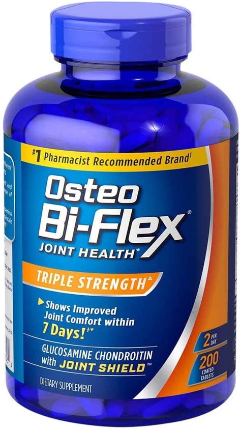 osteo bi-flex triple strength 200 tablets amazon  Osteo Bi-Flex Triple Strength Tablets, White, 200 Count (Pack of 2) VOLTAREN Joint Health and Bone Strength Dietary Supplement from, with UC-II (R) Collagen, Calcium, and Vitamin D for Healthy Aging of Joint Tissue and Cartilage – 30 Count Bottle Osteo Bi-Flex Triple Strength (5) with MSM, Glucosamine Joint Health Supplement, Coated Tablets, 80 Count