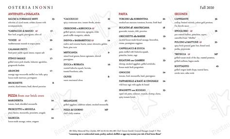 osteria i nonni menu 