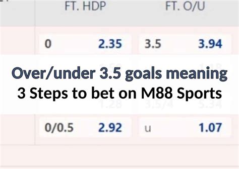 over 1.5 goals meaning Over/Under 1