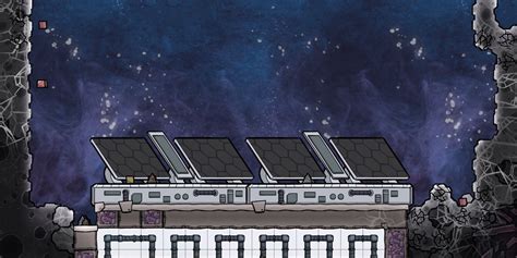 oxygen not included solar panel  ETA: Okay so, the best solution I've found is to install bunker doors to protect the solar panels, then manually dig out the mess after the shower is over before opening the doors