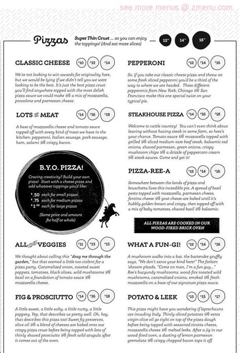 p-town pizza menu  Pizza Town