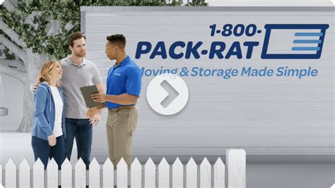 packrat promo code 1-800-PACK-RAT provides portable storage containers for local and long-distance moving