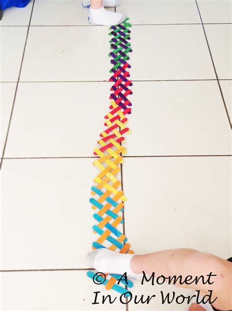 paddle pop stick chain reaction  you can make like 500 of these