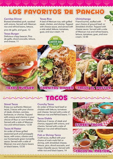 pancho's menu overland park  Pancho's; Pancho's Pancho's > Menu Menu: | Menu | Update Menu