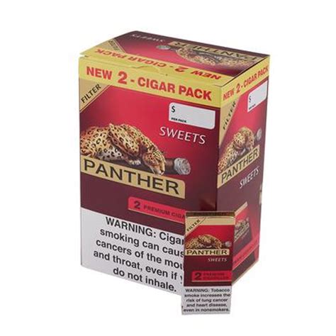 panther cigarillos cigars Panther Filtered Cigarillos Sweets Pack of 140 [10/14] Lot #4785278