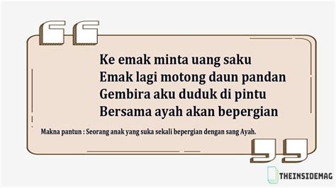 pantun beserta maknanya  Kayu bakar dibelah-belah