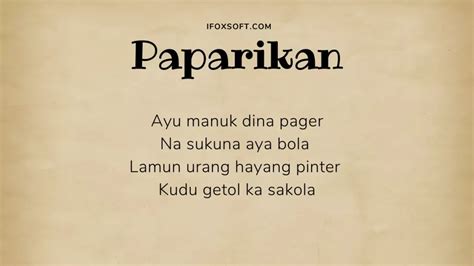 paparikan silih asih Contoh Sisindiran Paparikan Silih Asih Pencari Soal From pencarisoaldoc