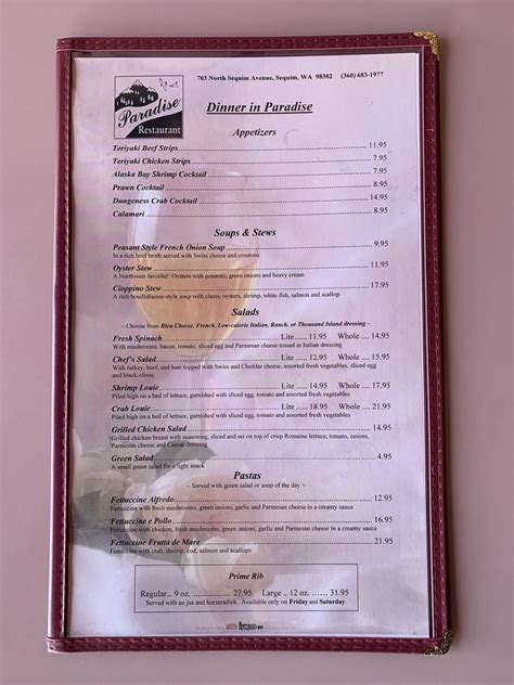 paradise restaurant sequim menu  Sequim Tourism Sequim Hotels Sequim Bed and Breakfast Sequim Vacation Rentals Flights to Sequim Paradise Restaurant; Things to Do in SequimParadise Restaurant: Worth a visit - See 62 traveler reviews, 2 candid photos, and great deals for Sequim, WA, at Tripadvisor