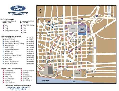 parking near ford field Ford Field Premium Suite pricing ranges from roughly $1,500 to $25,000 depending on the type of event, the event’s popularity, date, suite size and location of the suite in Ford Field