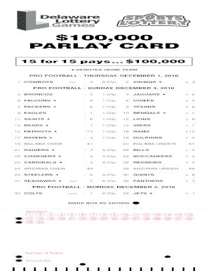 parlay card excel template  Reference each part of the layout back to the sheet that has your date