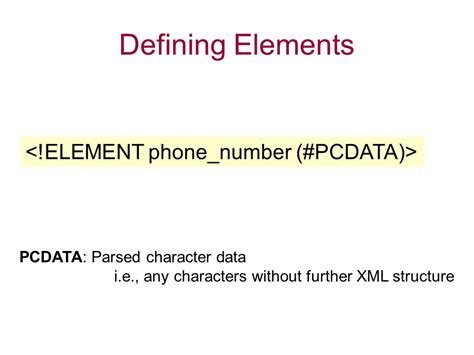 parsed character data  Practice