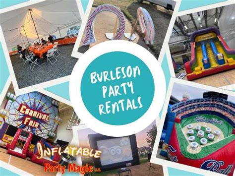 party rentals burleson  No need to use water on these fast and fun dry slide rentals