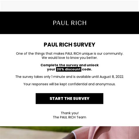 paul rich discount code  See Details