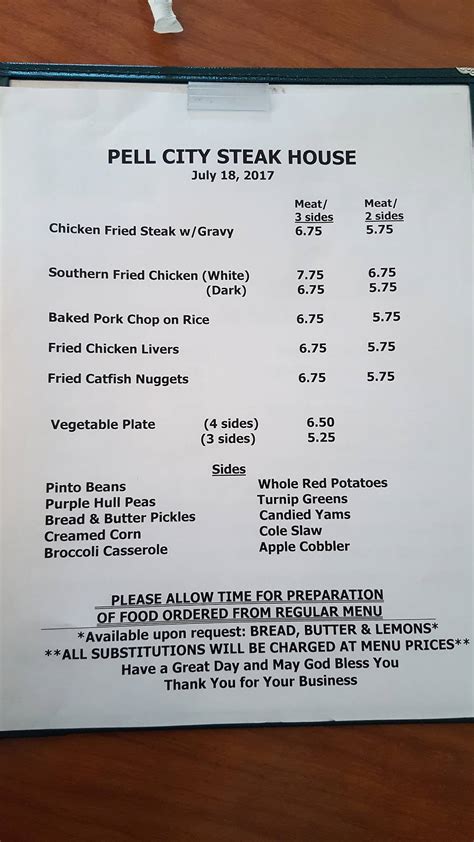 pell city steakhouse menu  105 reviews #3 of 31 Restaurants in Pell City $$ - $$$ American Barbecue