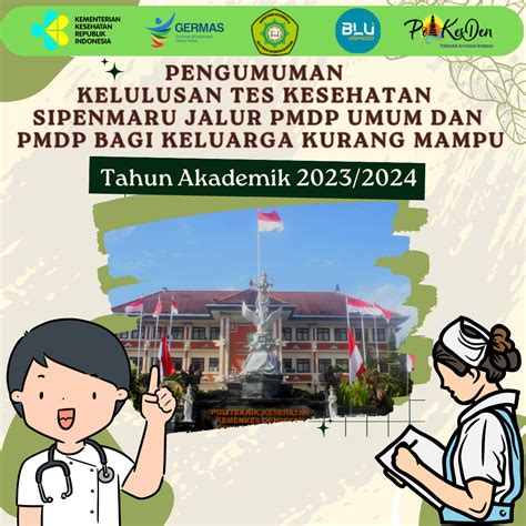 pengumuman pmdp poltekkes surabaya 2023  — Pendaftaran Seleksi Penerimaan Mahasiswa Baru Bersama (SIMAMA) Poltekkes 2023 sudah dibuka, guys