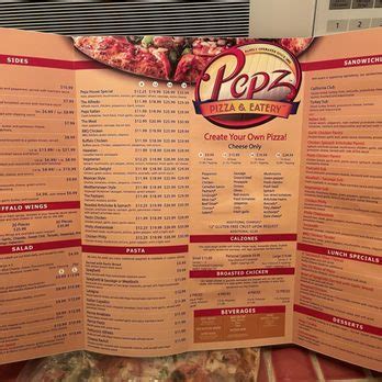 pepz pizza menu  Overall rating