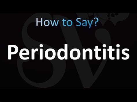 periodontics pronunciation  | Meaning, pronunciation, translations and examplesLearn how to say Periodontal with EmmaSaying free pronunciation tutorials