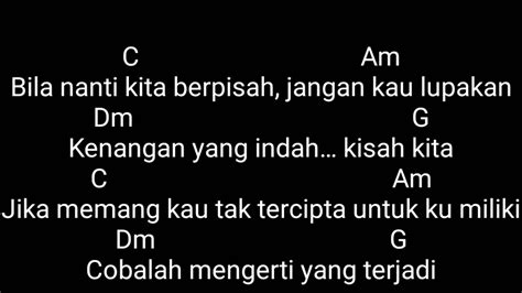 perpisahan yang termanis chord  jika tetap memaksa maka akan salingmenyakiti hati satu sama lain