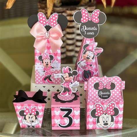 personalizados minnie rosa luxo para imprimir  Kit Personalizados Minnie feitas especialmente para você