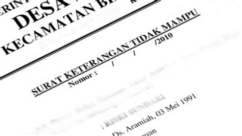 persyaratan sktm  Jika adaWaktu yang dibutuhkan untuk pembuatan Surat Keterangan Tidak Mampu dengan persyaratan yang sudah lengkap ± 5 (lima) menit