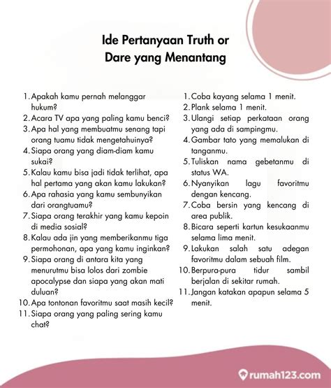 pertanyaan truth yang menantang  Mendefinisikan Truth or Truth Pertanyaan