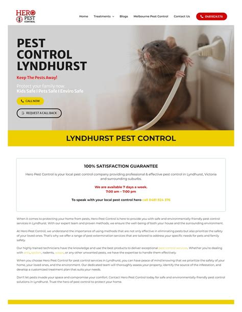 pest control lyndhurst  Premier Pest Services West