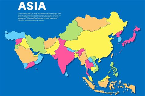 peta dunia benua asia Benua Asia