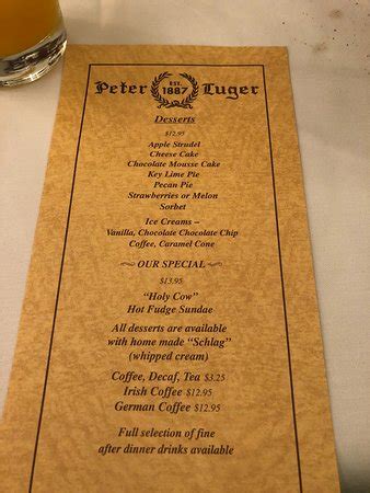 peter luger great neck menu  Please call the restaurants directly for parties of 10 or less at