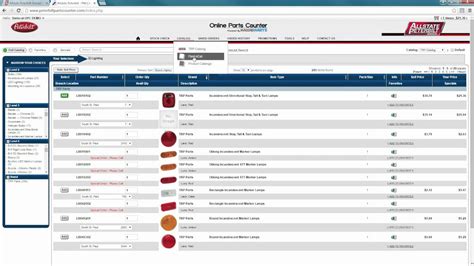 peterbilt online parts counter  check inventory