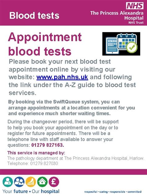pharmaprix blood test appointment  Free parking