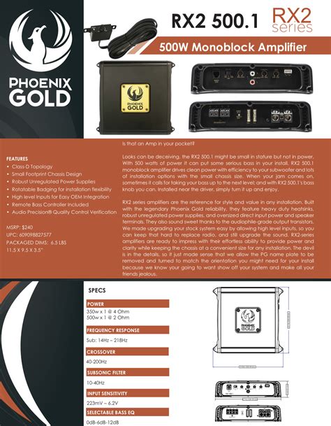 phoenix gold 1000 watt amp  Infinity REF-704A; 6