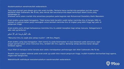 pidato tentang menuntut ilmu beserta hadisnya Pidato tentang menuntut ilmu beserta hadisnya singkat assalamualaikum warohmatullahi wabarokatuh alhamdulillahilladzina amaanualaina binimatil imaan wal islam