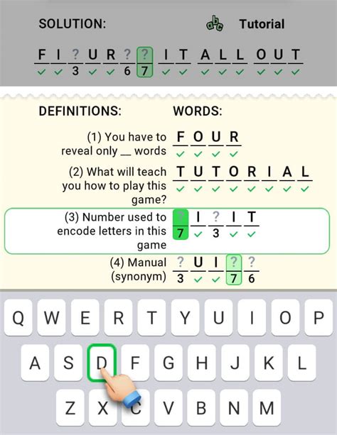 pie nut figgerits  - Move back to the wordlist to complete dashes without letters and connect words