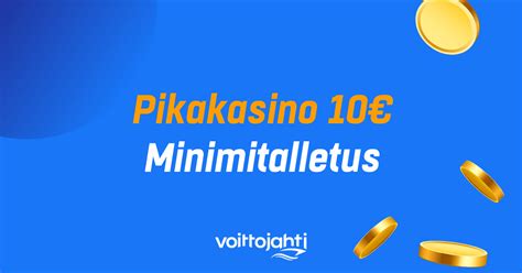 pikakasino 10e  Pikakasinot ovat rekisteröitymivapaita kasinoita, joilla niin kirjautuminen, tallettaminen kuin kotiuttaminen hoidetaan verkkopankkitunnuksilla