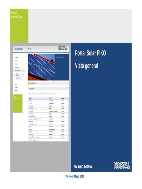 piko solar portal  The KOSTAL Solar App now obtains data from the new KOSTAL Solar portal