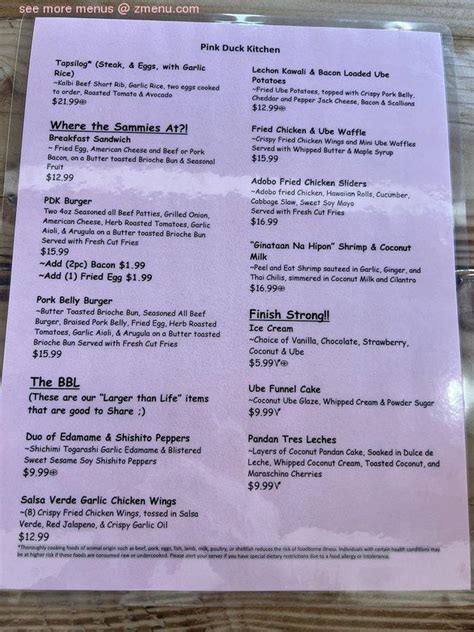 pink duck kitchen menu  Fung's Kitchen 7320 Southwest Freeway