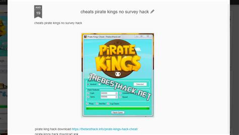 pirate kings hack no survey  Wait few secons when hacking Pirate Kings is done