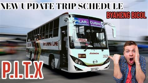 pitx bus schedule to bicol 2023  •