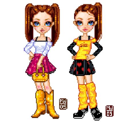 pixel doll maker Y2K Fashion ~ Clothing of the 2000s