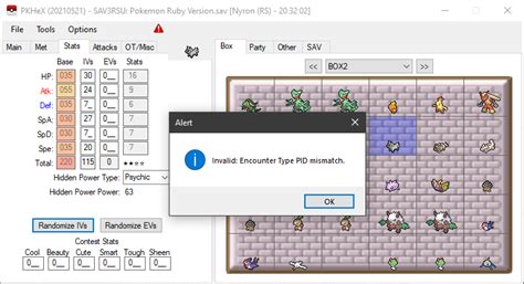 pkhex encounter type pid mismatch  Hence the PID-encountertype mismatch message