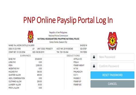 pnp online payslips login  Source: PNP Finance ServicePayslipNow you can visit the official pnp payslip portal registration page and use your username and password to login