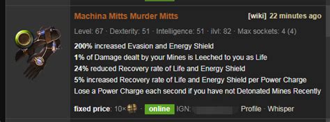 poe machina mitts  Three cards can be exchanged for a Two-Implicit Corrupted Unique Item and the price is about 3 Chaos Orbs